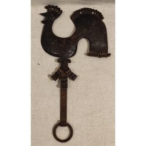 Rooster Wrought Iron Folk Art Archelle Cutlery Holder 