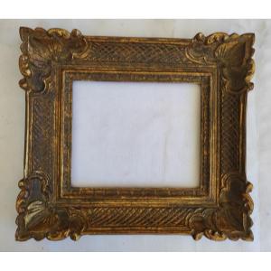 Montparnasse Frame Carved Golden Wood Rabbet 24 Cm X 20 Cm