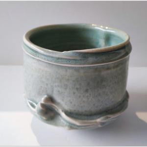 Coupe ou bol céramique signé Charles Hair celadon