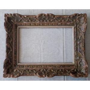 Cadre Montparnasse feuillure 42 cm x 28 cm bois sculpté patiné