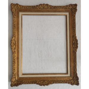 Montparnasse Wooden Frame With Gilded Stucco, 53 Cm X 40 Cm