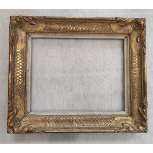 Cadre Montparnasse bois sculpté doré feuillure 30 cm x 24 cm