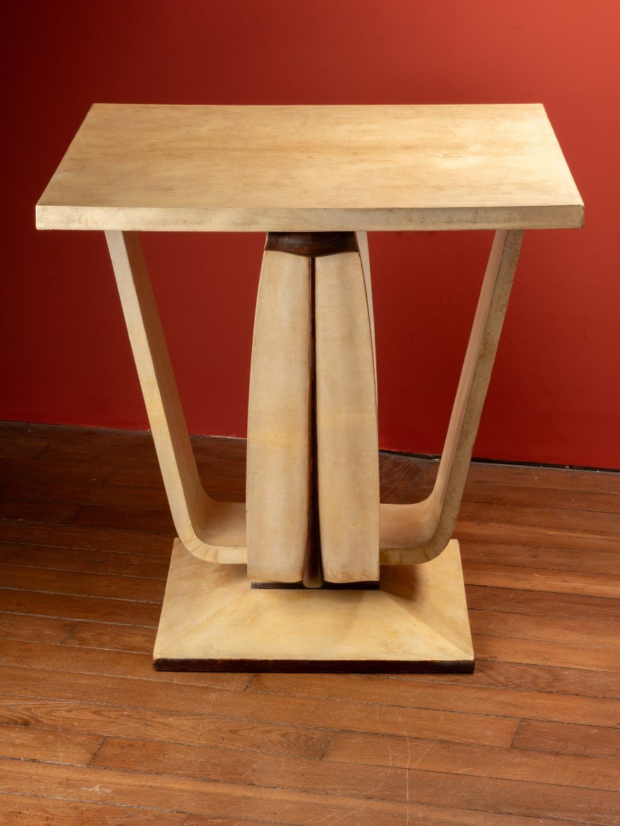 Parchment Pedestal Table – André Arbus (1903-1969)-photo-4