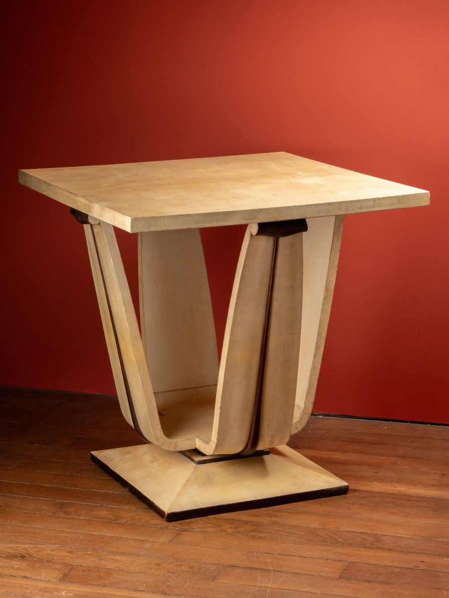 Parchment Pedestal Table – André Arbus (1903-1969)