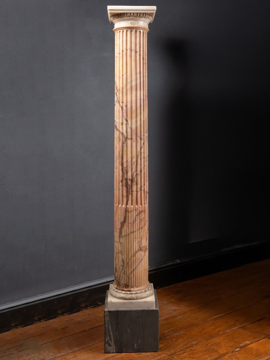 Colonne Polychrome En Marbres D’italie — Fin Du XVIIIe Siècle-photo-2