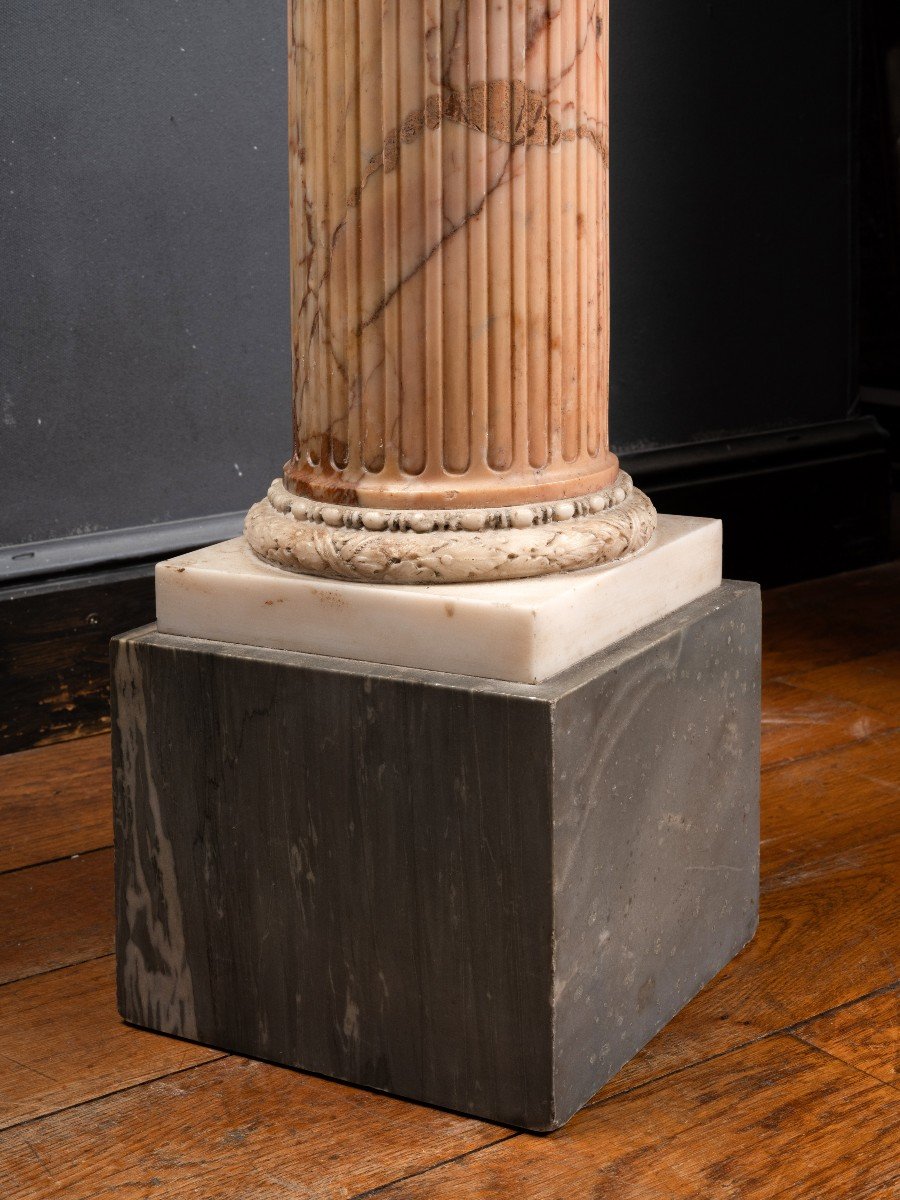 Colonne Polychrome En Marbres D’italie — Fin Du XVIIIe Siècle-photo-3