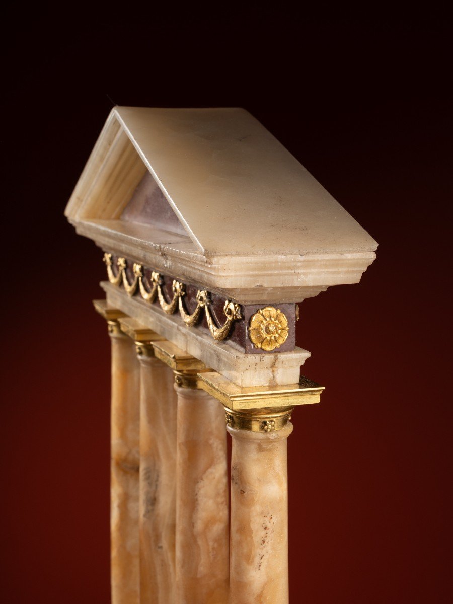 A Marble Model Of A Temple By Luigi Valadier-photo-3