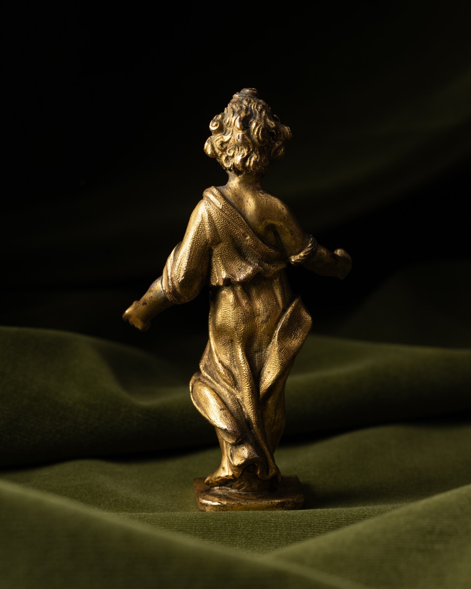 Gilt Bronze Putto, Circle Of Jacopo Sansovino-photo-2