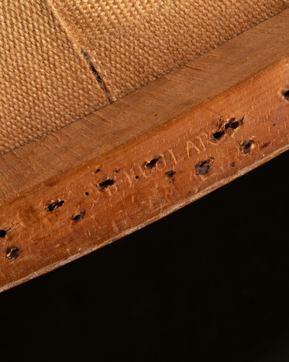 Pair Of Louis XVI Period Armchairs Stamped By Jean-baptiste Boulard-photo-4