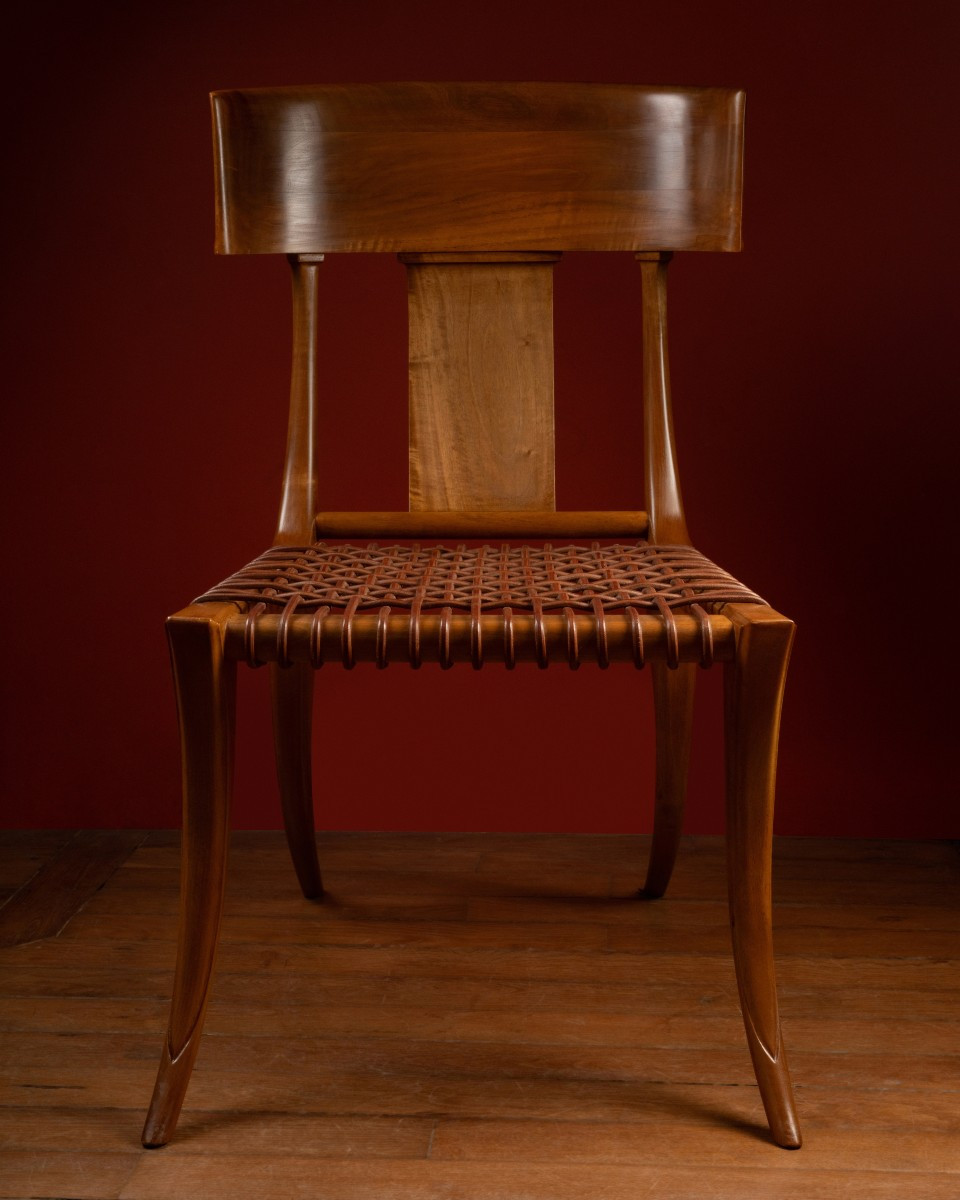 Paire de chaises klismos par Robsjohn-Gibbings et Saridis d’Athènes-photo-3