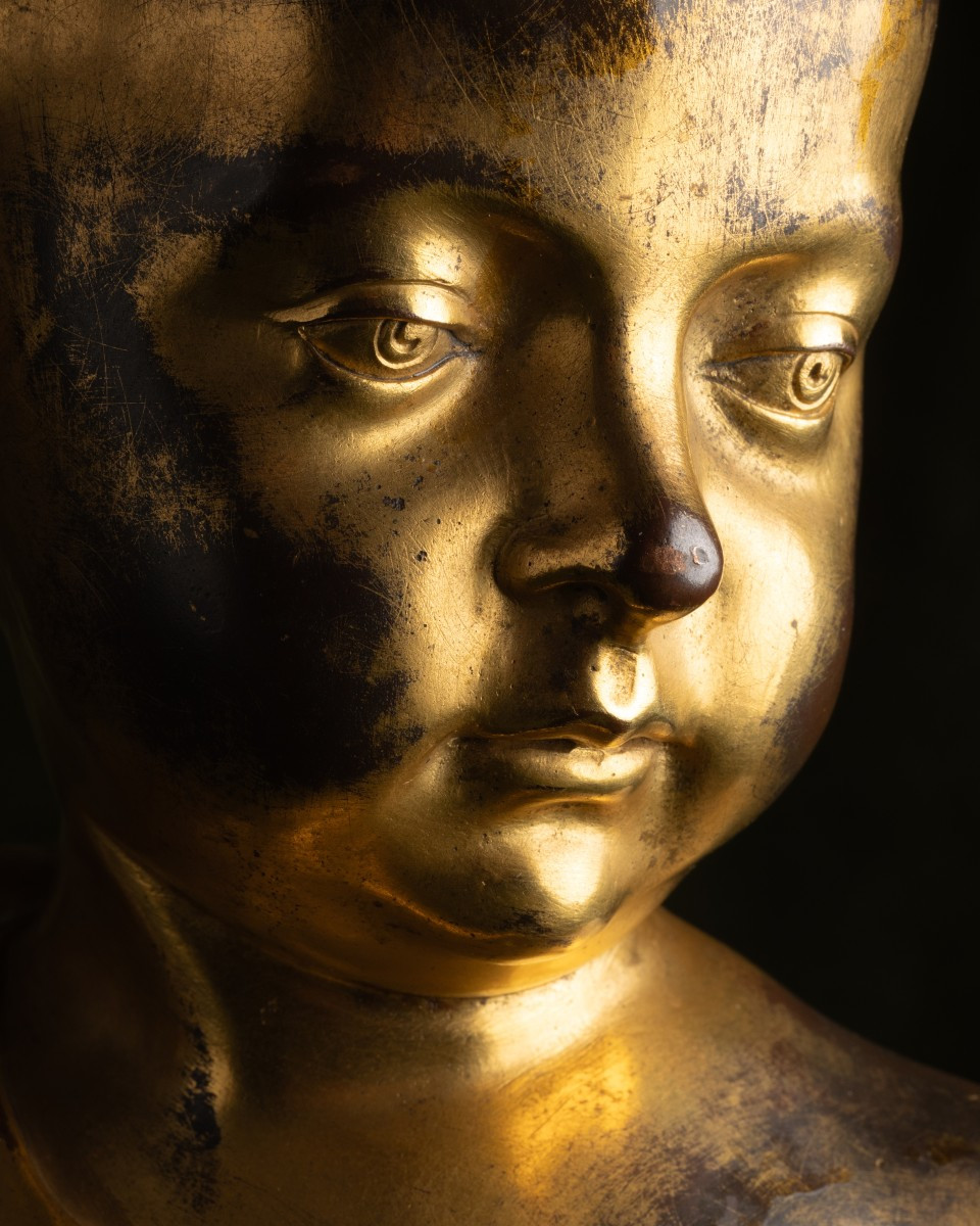 Gilt Bronze ‘bust Of A Child Prince’ After Germain Pilon-photo-1