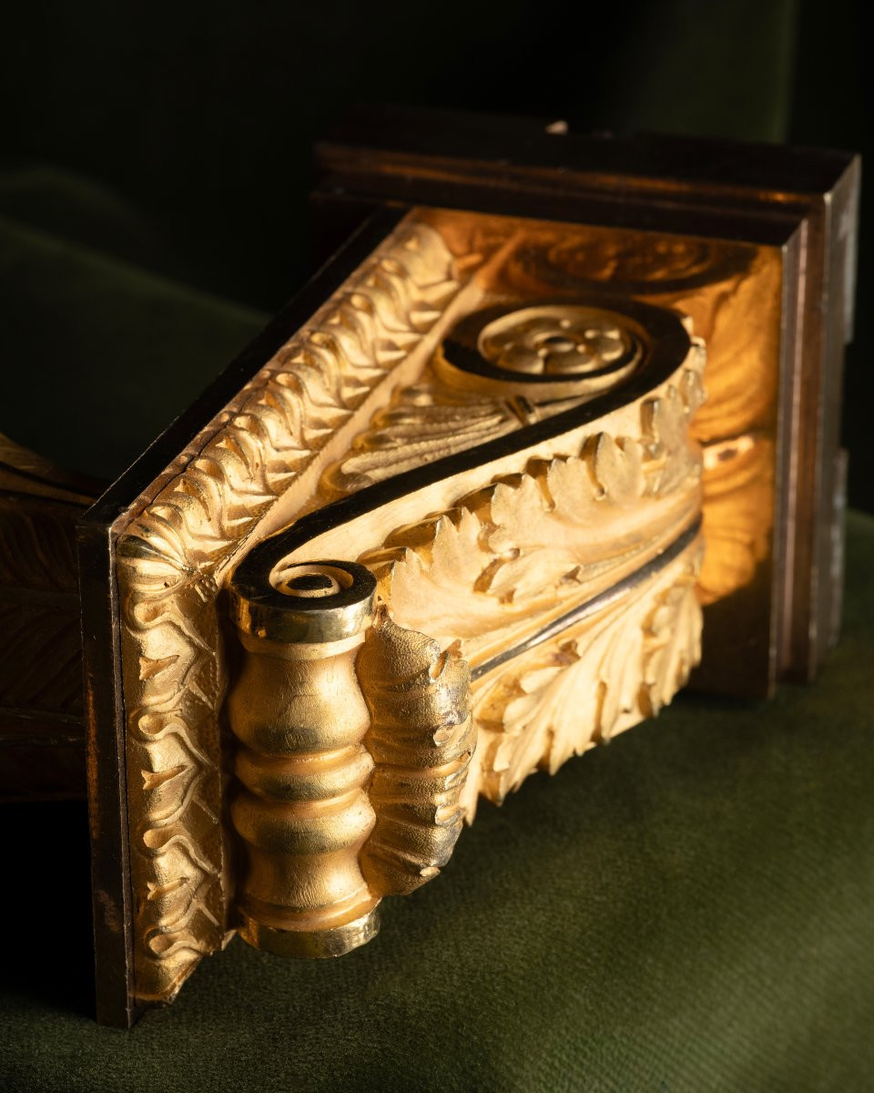 Pair Of Restoration Three-lights Wall Appliques-photo-4