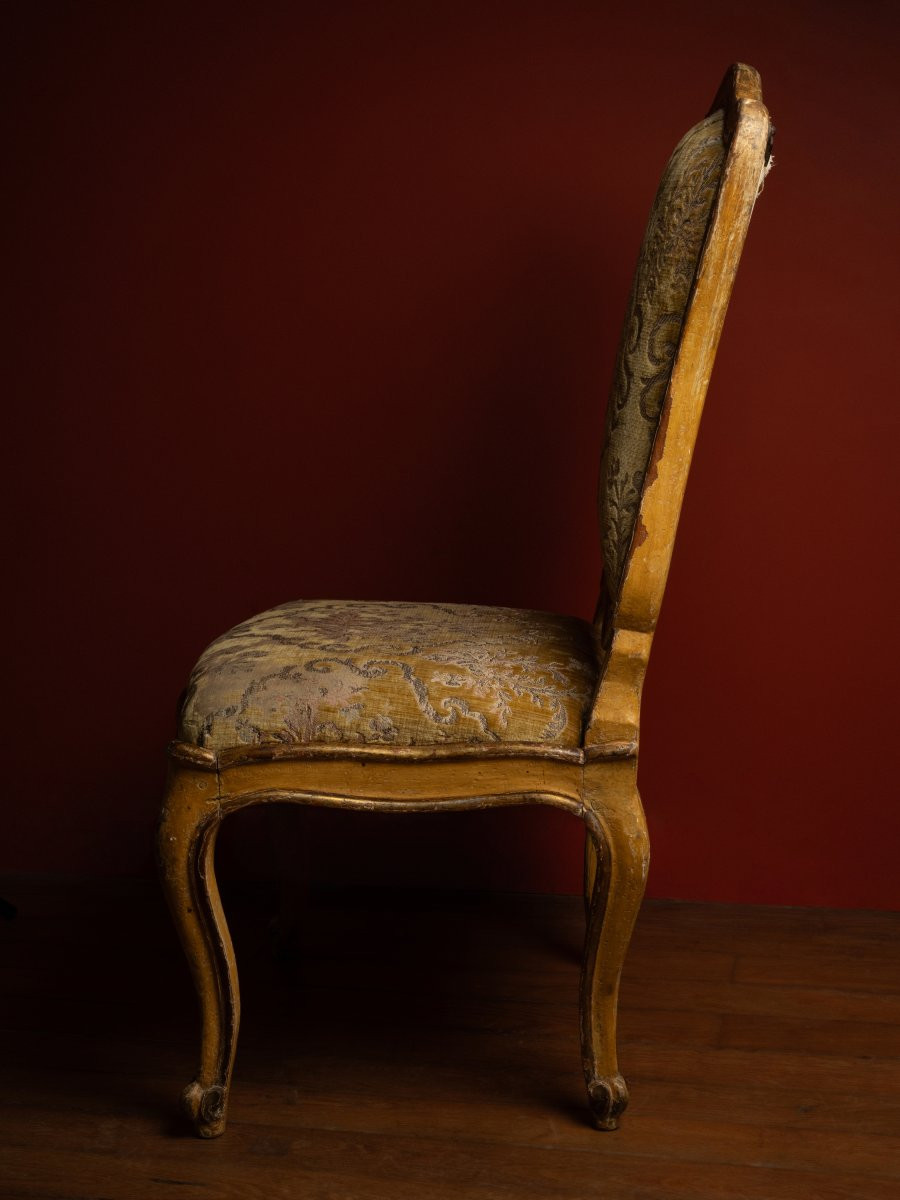 Set Of Six North-italian Chairs-photo-3