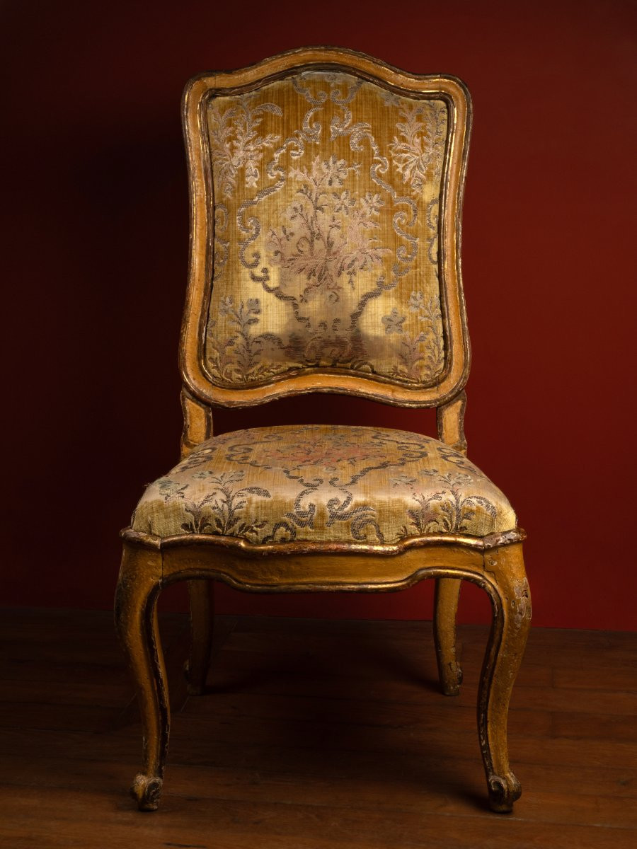 Set Of Six North-italian Chairs-photo-4