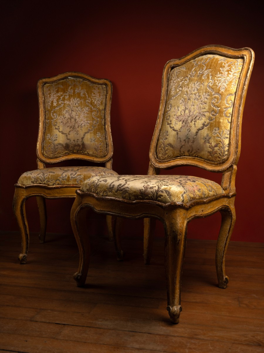 Set Of Six North-italian Chairs