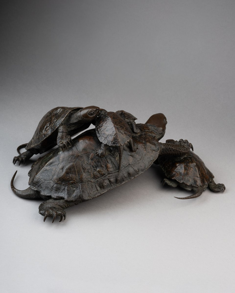 Five Tortoises, By Murata Seimin (1761-1837)-photo-3