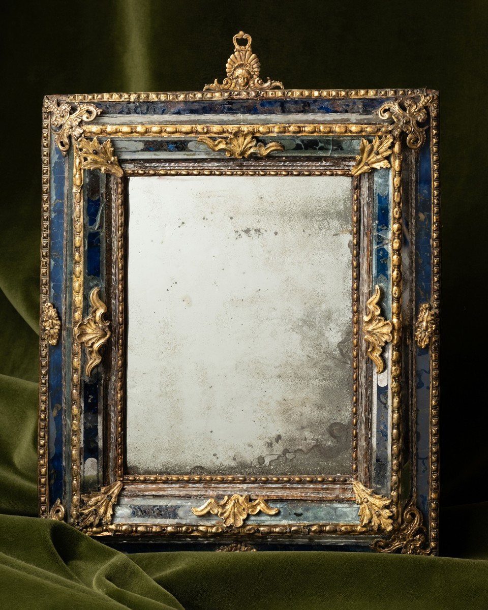 A Murano Gilt-metal Mounted ‘sapphire’ Glass