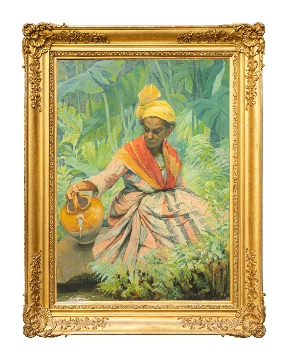 Guadeloupéenne à la cruche, par Emma Ruff