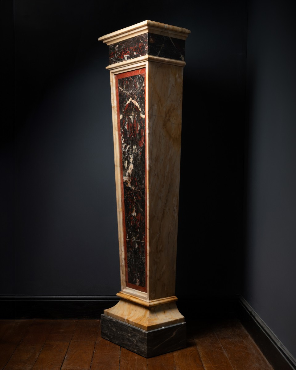 An Italian Marble Veneered Pedestal