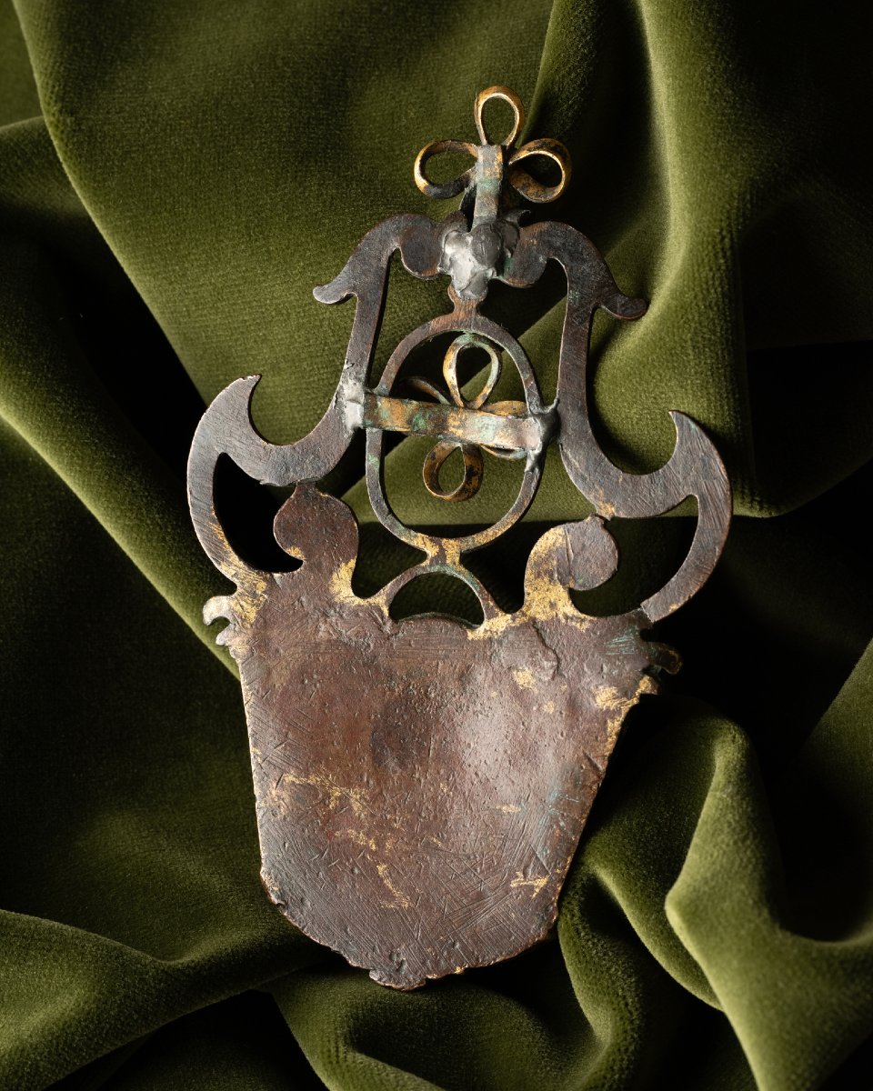 A Holy Water Gilt Bronze Stoup-photo-3