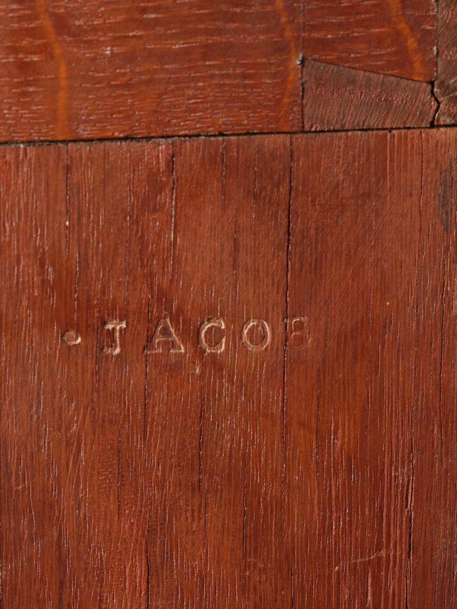 Paire de consoles-dessertes en acajou massif, par Jacob-Desmalter-photo-2