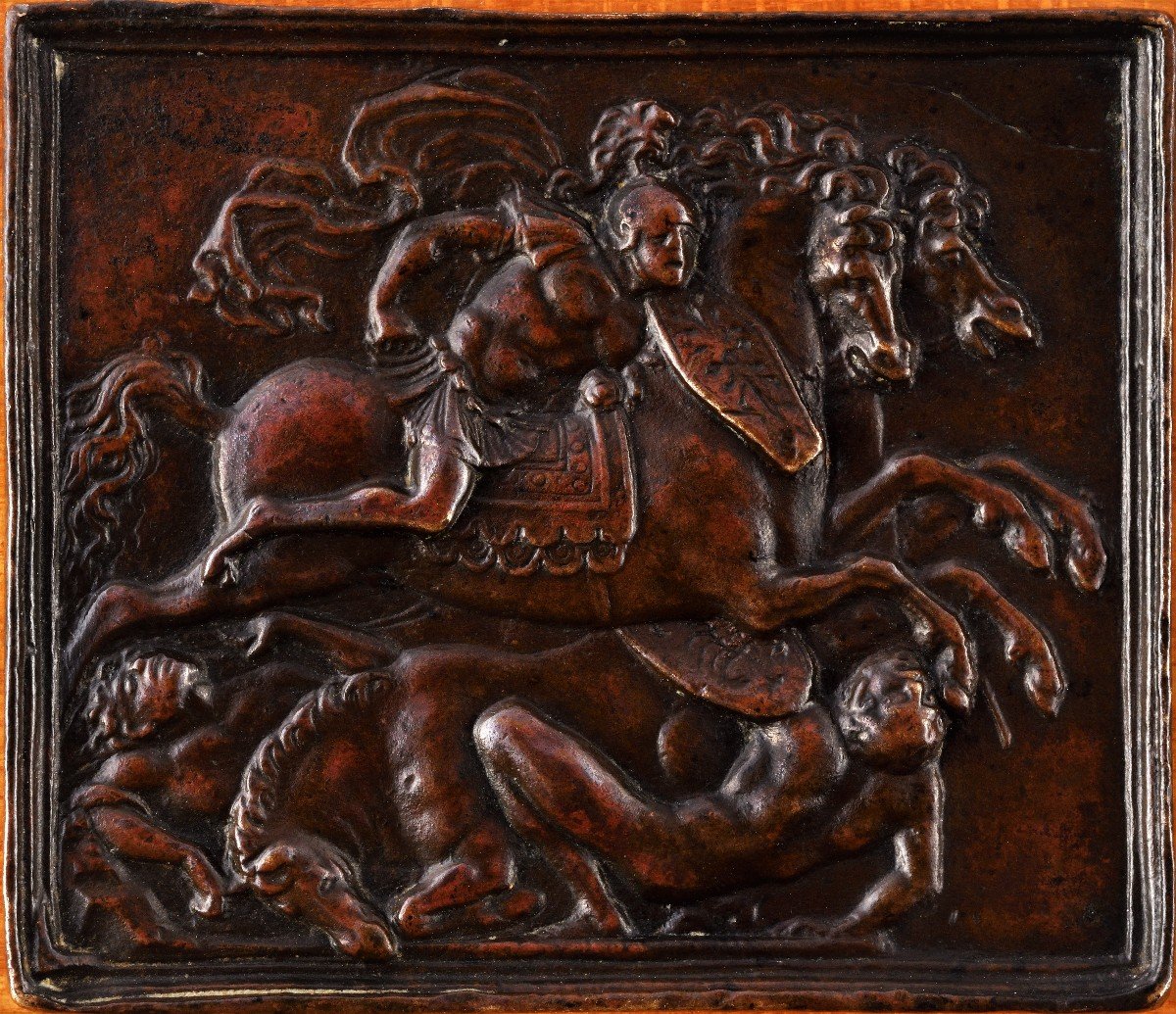 Galeazzo Mondella Dit « Moderno » (1467-1528) - Combat De Cavaliers