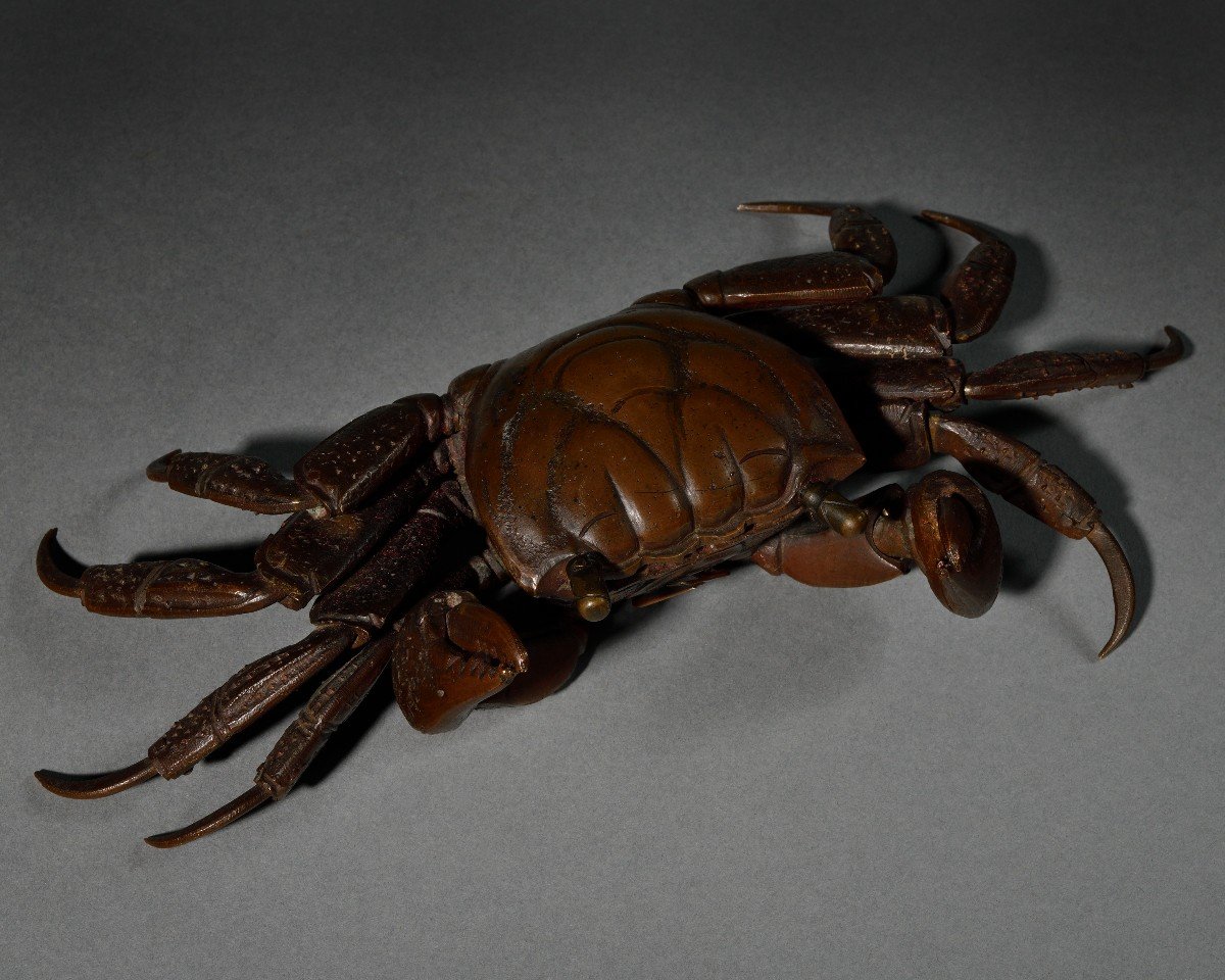 Jizai Okimono Representing A Crab.