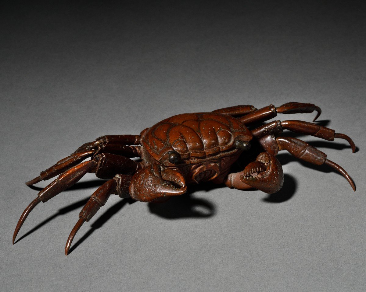 Jizai Okimono Representing A Crab