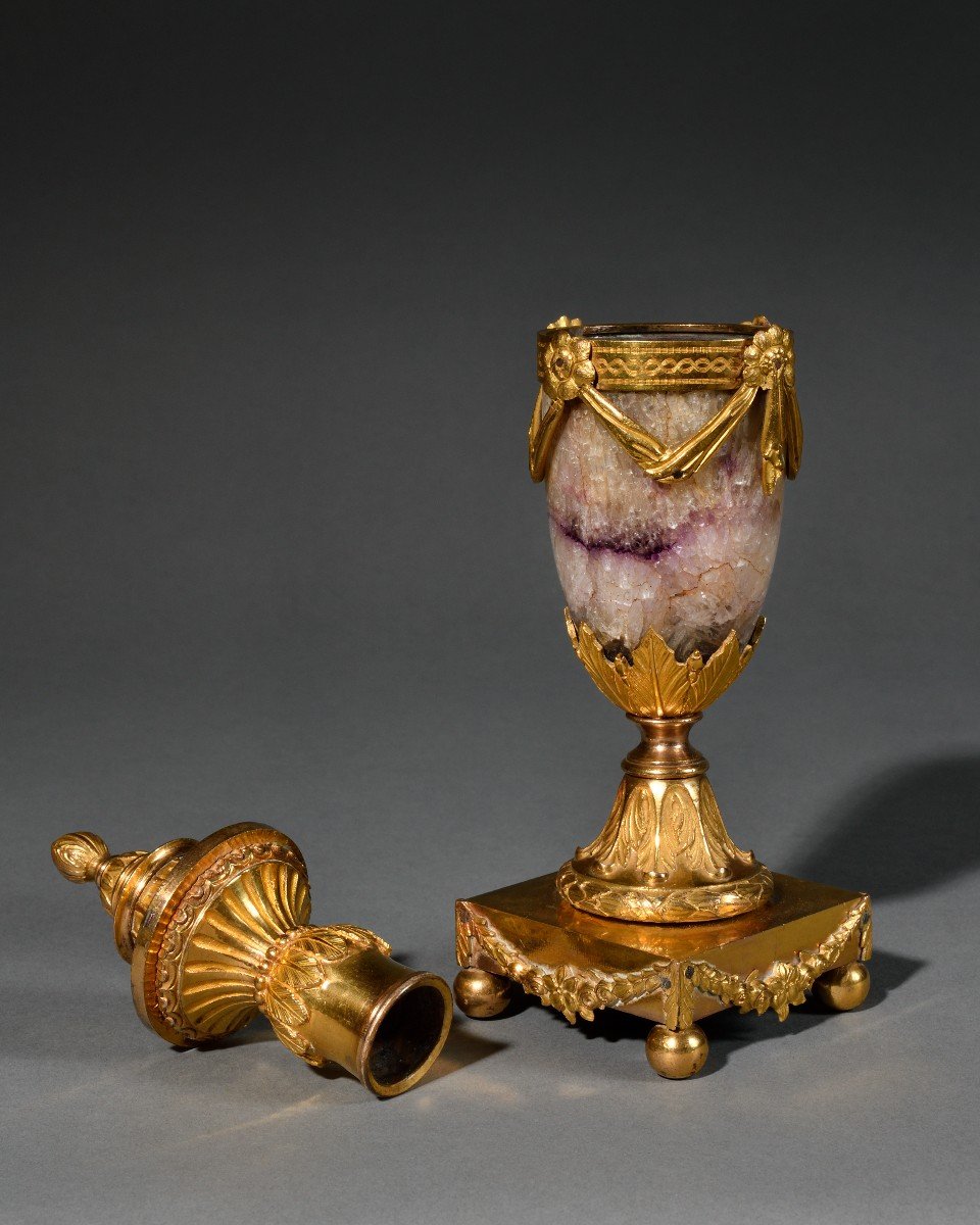 Cassolette En Bronze Doré Et Spath Fluor - Matthew Boulton (1728-1809)