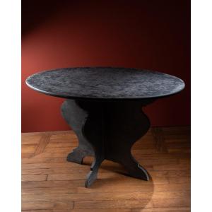 Work By Trélazé – Large Slate Table, 19th Century