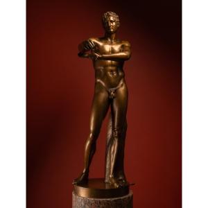 Apoxyomène en bronze par Alessandro Nelli, d'après Lysippe