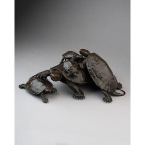 Cinq tortues, par Murata Seimin (1761-1837)