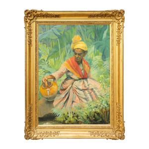 Guadeloupéenne à la cruche, par Emma Ruff