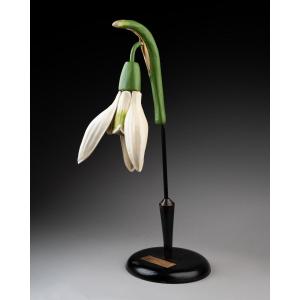 Botanical Model Of A Snowdrop (galanthus Nivalis)