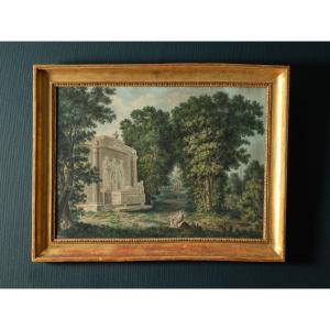 Vue des Jardins de la Villa Borghèse, par Fleury Épinat