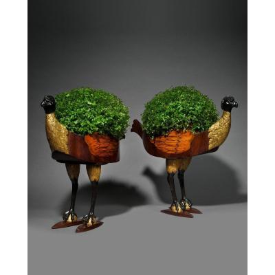  Pair Of Biedermeier Planters - Circa 1825