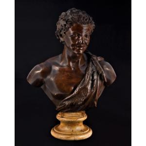 Sabatino De Angelis - Buste De Faune D’après L’antique 