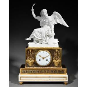 Dihl Et Guérhard - Clock Representing The Allegory Of The Vigilance