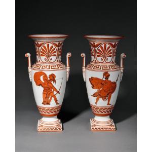 House Julienne - Pair Of Neo-etruscan Vases