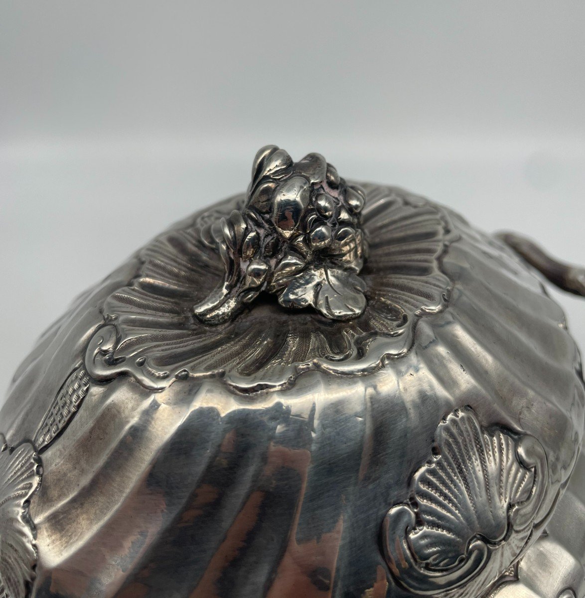 Sugar Bowl / Sugar Pot In Silver 18th Bordeaux 1765-photo-4