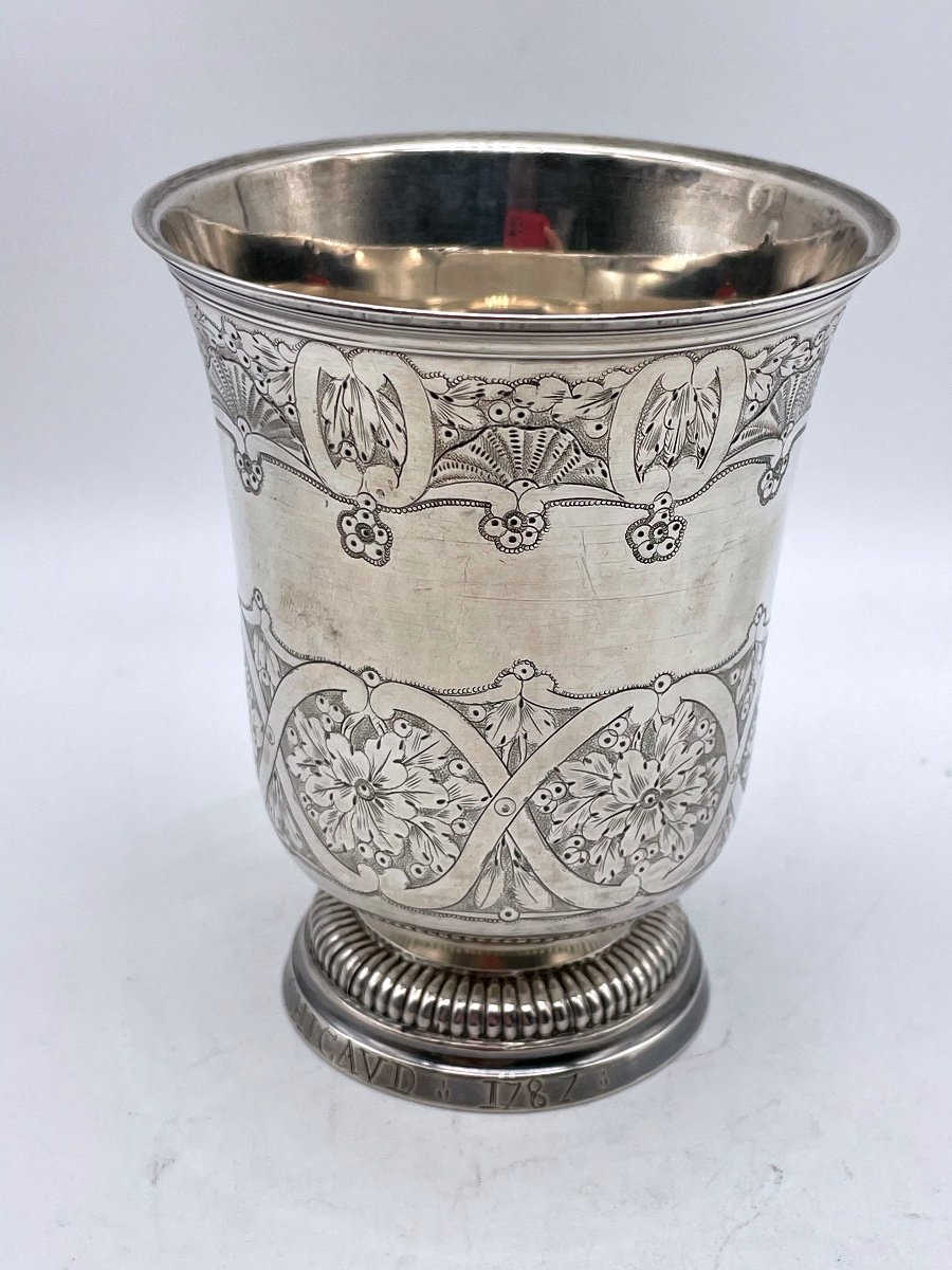 Imposing Timpani In Silver 18th Orleans