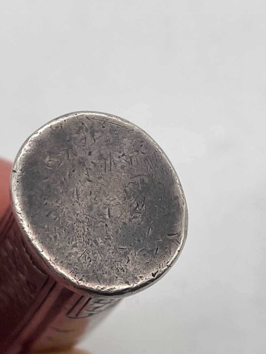 Silver Wax Case 18th 1753-photo-4