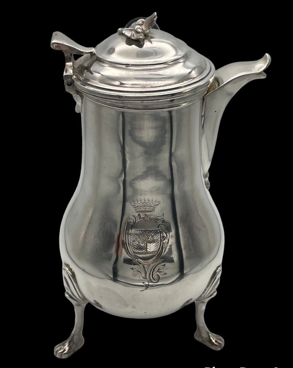 Rennes 1766 Silver Jug 18th Boisset Family-photo-4