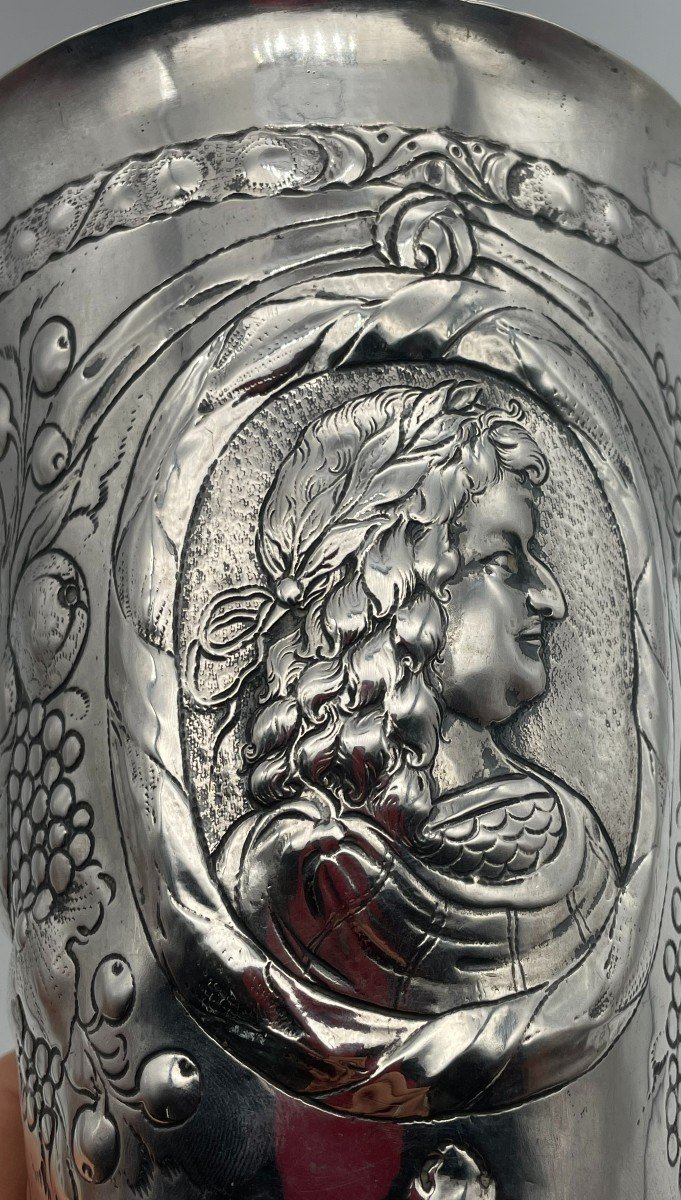 Danzig 1660 Gobelet En Argent 17eme -photo-1
