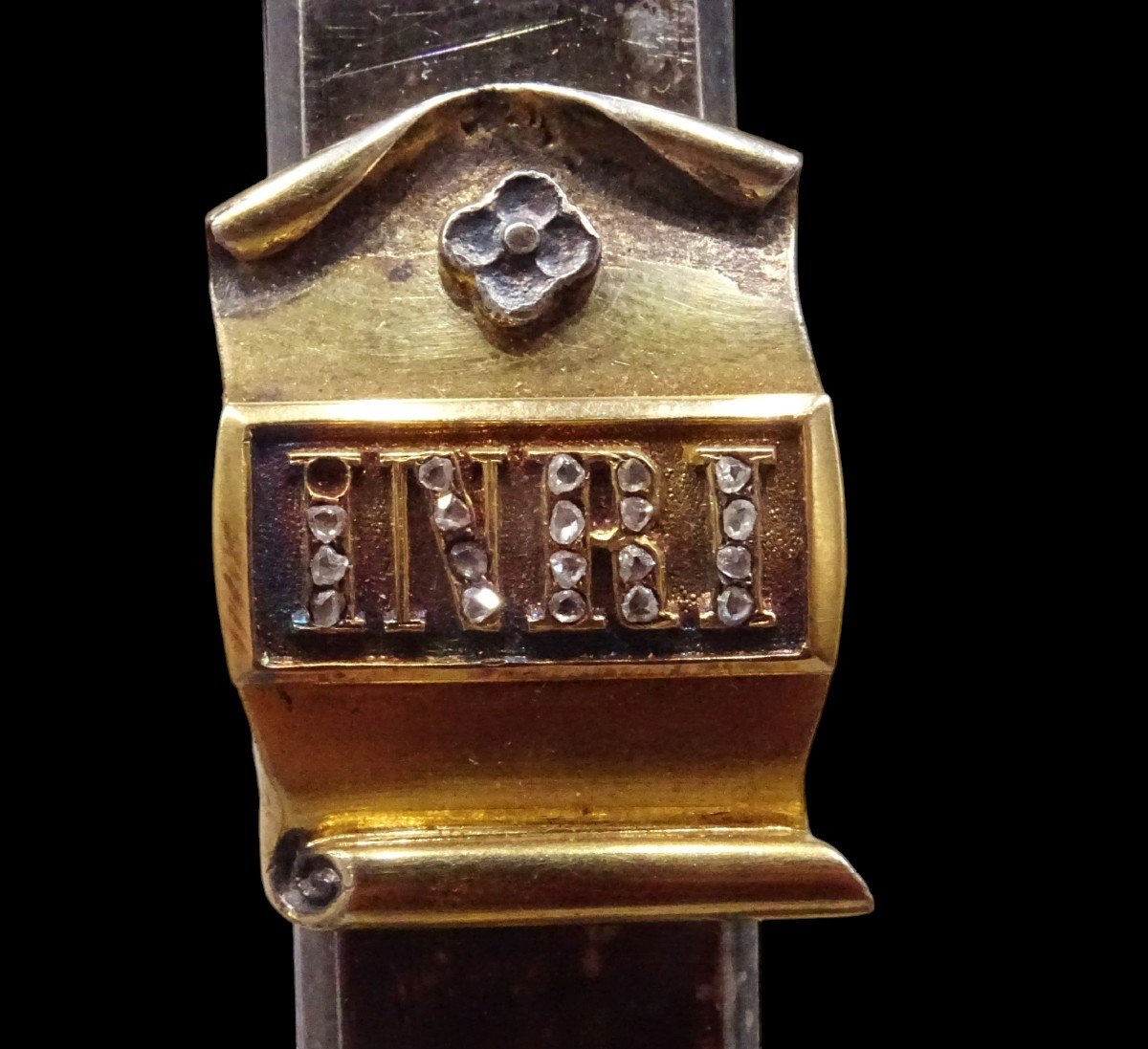 Croix d'Oratoire 1697-1704 Paris Christ En Vermeil -photo-4