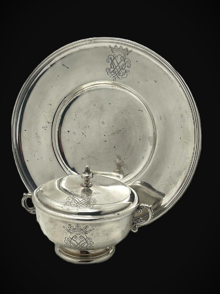 Tasse Couverte En Argent 1690-1720 Lisbonne 