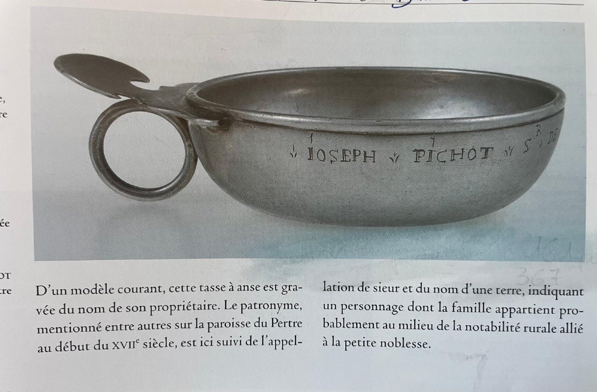 Vitré 1738 Tasse à vin en argent XVIIIe Bretagne -photo-1