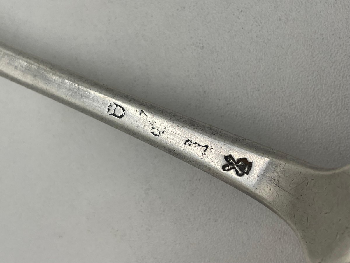 Châlons Sur Saône 1736-1738 Stew Spoon -photo-4