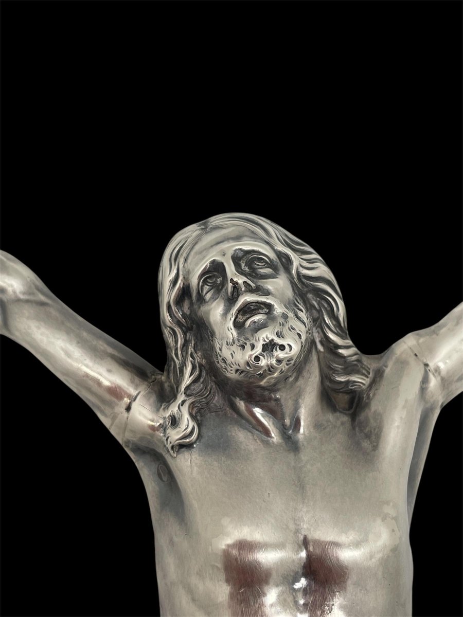 Liège Circa 1839 Large Silver Christ -photo-2