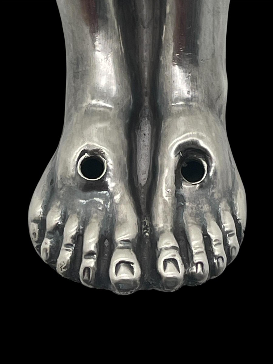 Liège Circa 1839 Large Silver Christ -photo-3